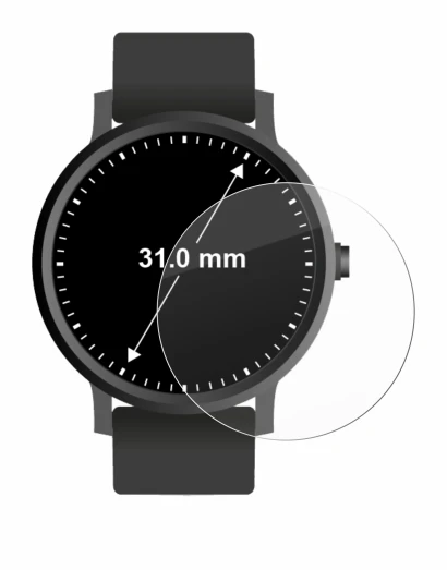 Image of the device Watches (circular, ø: 31 mm) with a wide variety of screen protectors.