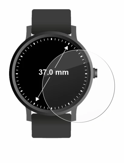 Image of the device Watches (Circular, ø: 37 mm) with a wide variety of screen protectors.