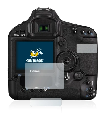 Image of the device Canon EOS 1D Mark III with a wide variety of screen protectors.