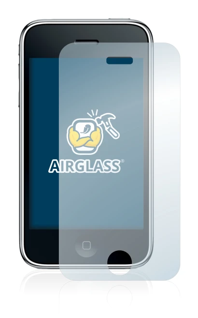 Image of the device Apple iPhone 3GS with a wide variety of screen protectors.