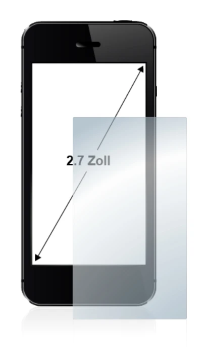 Image of the device with a wide variety of screen protectors.