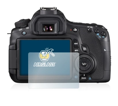 Image of the device Canon EOS 60D with a wide variety of screen protectors.