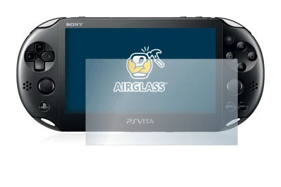 Image of the device Sony Playstation Vita with a wide variety of screen protectors.
