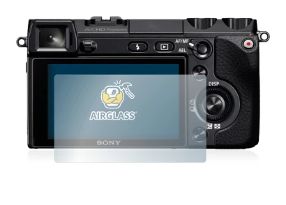 Image of the device Sony Alpha NEX-7 with a wide variety of screen protectors.