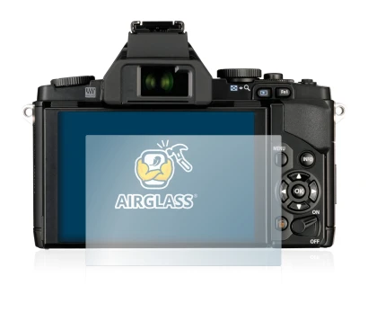 Image of the device Olympus OM-D E-M5 with a wide variety of screen protectors.