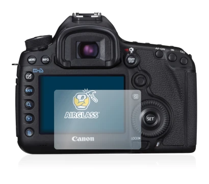 Image of the device Canon EOS 5D Mark III with a wide variety of screen protectors.