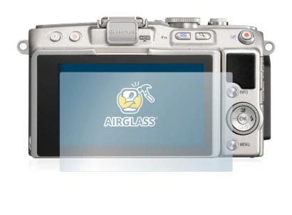 Image of the device Olympus PEN Lite E-PL5 with a wide variety of screen protectors.