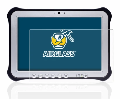 Image of the device Panasonic Toughpad FZ-G1 with a wide variety of screen protectors.