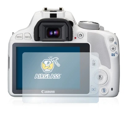 Image of the device Canon EOS 100D with a wide variety of screen protectors.