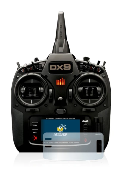Image of the device Spektrum DX9 with a wide variety of screen protectors.