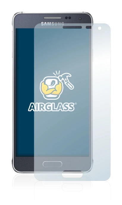 Image of the device Samsung Galaxy Alpha SM-G850F with a wide variety of screen protectors.