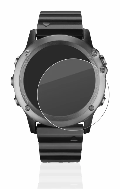 Image of the device Garmin Fenix 3 with a wide variety of screen protectors.