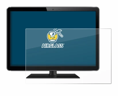 Image of the device with a wide variety of screen protectors.