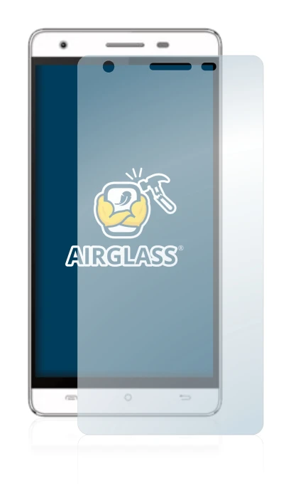 Image of the device Cubot H2 with a wide variety of screen protectors.