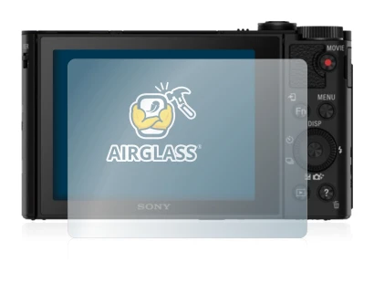 Image of the device Sony Cyber-Shot DSC-HX80 with a wide variety of screen protectors.