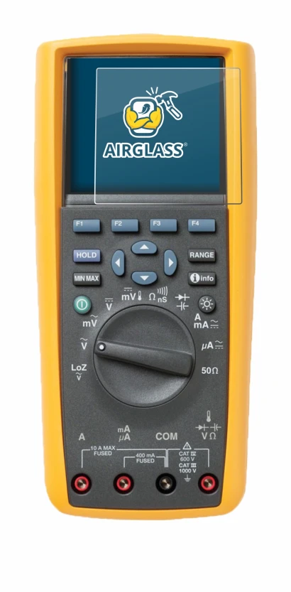 Image of the device Fluke MultiMeter 289 with a wide variety of screen protectors.