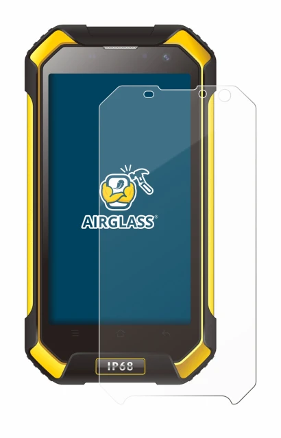 Image of the device Blackview BV6000 with a wide variety of screen protectors.