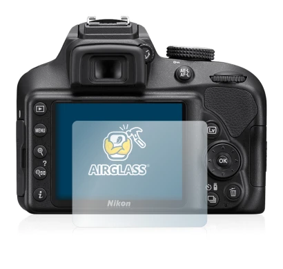 Image of the device Nikon D3400 with a wide variety of screen protectors.