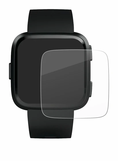 Image of the device Fitbit Versa with a wide variety of screen protectors.