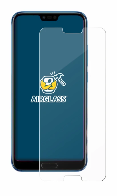 Image of the device Honor 10 with a wide variety of screen protectors.