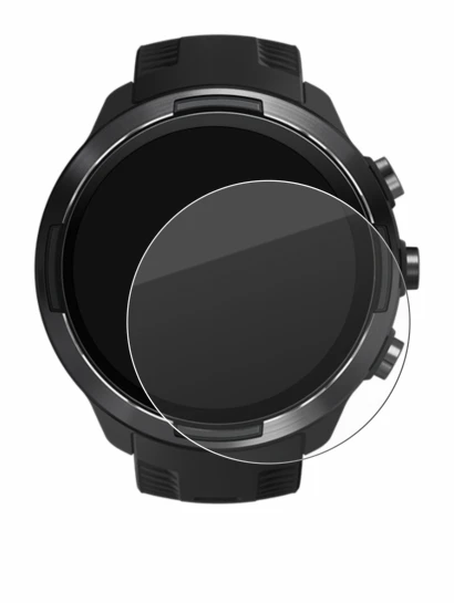 Image of the device Suunto 9 with a wide variety of screen protectors.