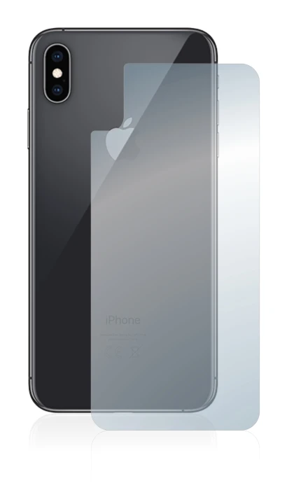 Image of the device Apple iPhone Xs Max (Back) with a wide variety of screen protectors.
