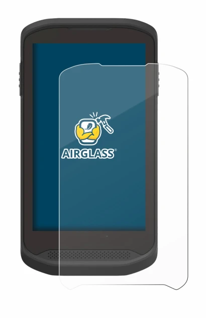 Image of the device Zebra TC25 with a wide variety of screen protectors.