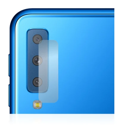 Image of the device Samsung Galaxy A7 2018 (ONLY Camera Lens) with a wide variety of screen protectors.