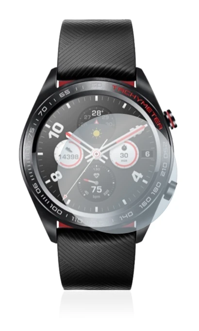 Image of the device Honor Watch Magic with a wide variety of screen protectors.