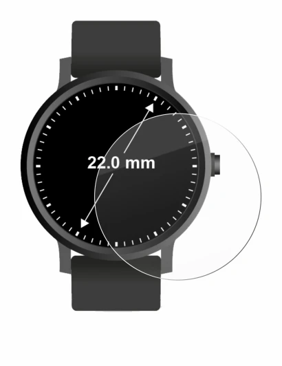 Image of the device Circular Displays (ø: 22 mm) with a wide variety of screen protectors.