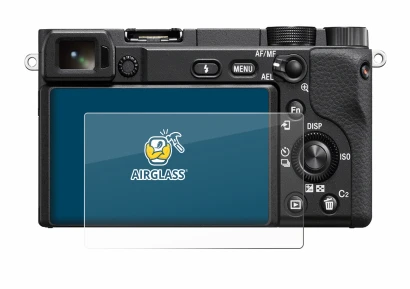 Image of the device Sony Alpha 6400 with a wide variety of screen protectors.