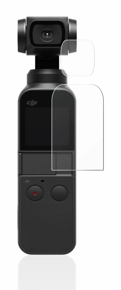 Image of the device DJI Osmo Pocket (Display + Lens) with a wide variety of screen protectors.