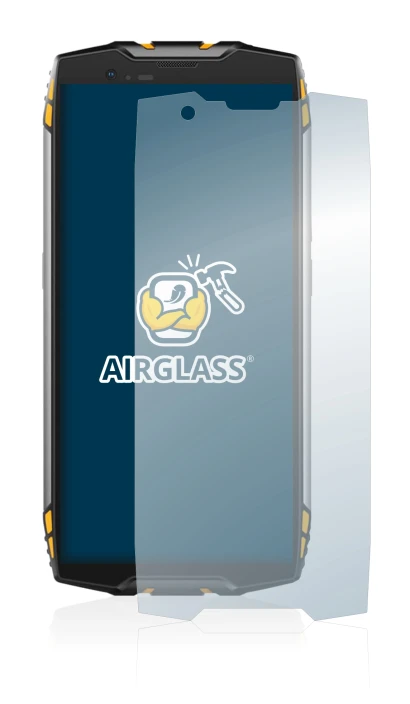 Image of the device Blackview BV6800 Pro with a wide variety of screen protectors.