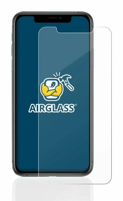 Image of the device Apple iPhone 11 Pro Max with a wide variety of screen protectors.