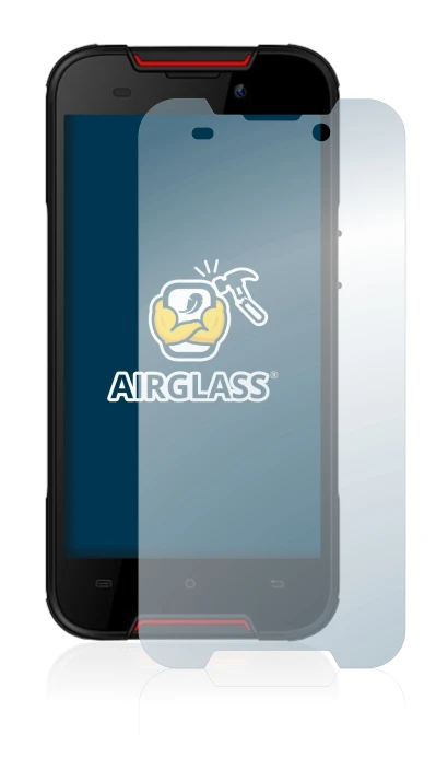 Image of the device Cubot Quest Lite with a wide variety of screen protectors.