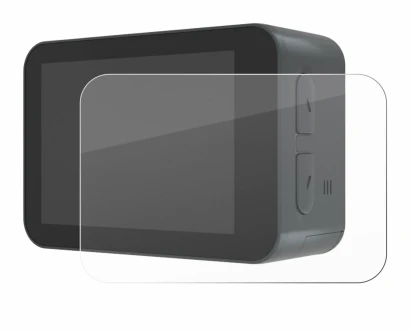 Image of the device Akaso V50X with a wide variety of screen protectors.