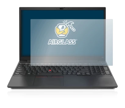 Image of the device Lenovo ThinkPad E15 with a wide variety of screen protectors.