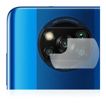 Image of the device Xiaomi Poco X3 NFC (ONLY Camera Lens) with a wide variety of screen protectors.