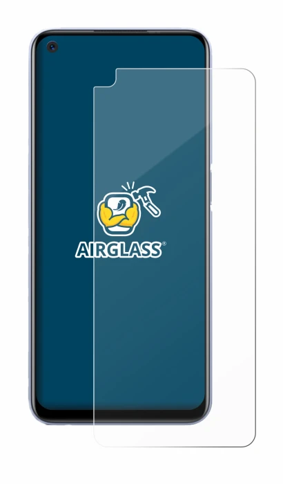 Image of the device realme Q2 with a wide variety of screen protectors.