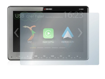 Image of the device Zenec Z-N965 with a wide variety of screen protectors.