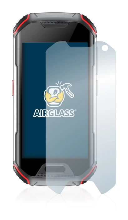 Image of the device Unihertz Atom XL with a wide variety of screen protectors.