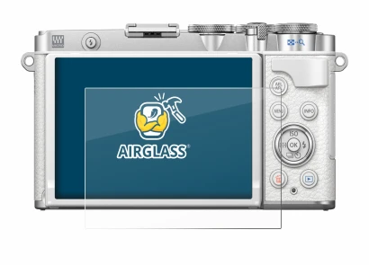 Image of the device Olympus PEN E-P7 with a wide variety of screen protectors.