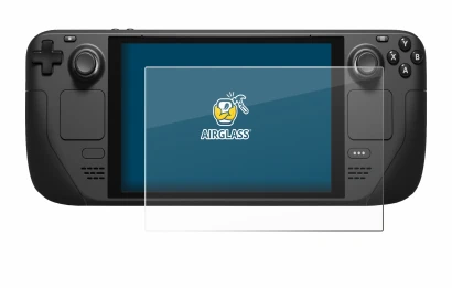 Image of the device Valve Steam Deck with a wide variety of screen protectors.