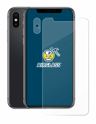 Image of the device Apple iPhone X (Front+Camera) with a wide variety of screen protectors.