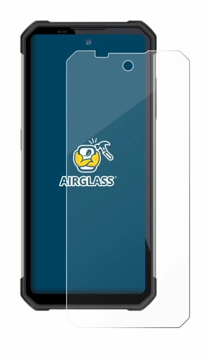 Image of the device Oukitel WP17 with a wide variety of screen protectors.