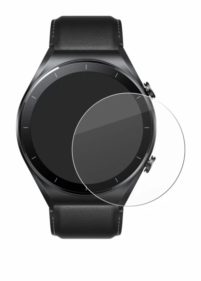 Image of the device Xiaomi Watch S1 with a wide variety of screen protectors.