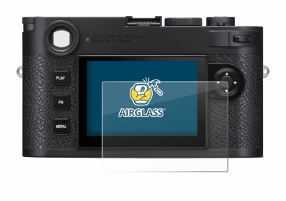 Image of the device Leica M11 with a wide variety of screen protectors.