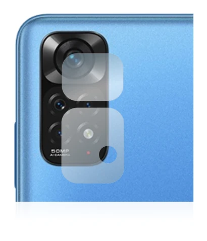 Image of the device Xiaomi Redmi Note 11 (ONLY Camera Lens) with a wide variety of screen protectors.