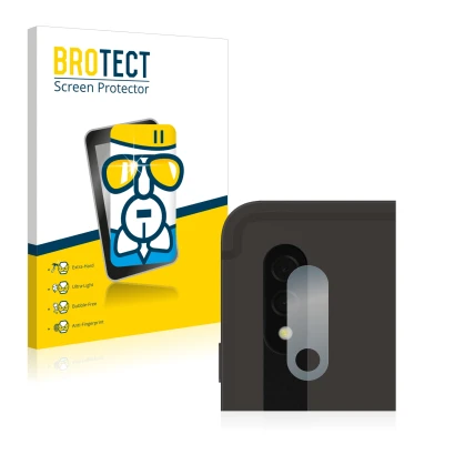 Front side of a product packaging with the brand logo BROTECT. Next to it is the device Samsung Galaxy Tab S8 Plus WiFi (ONLY 