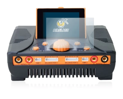 Image of the device Junsi iCharger 406 Duo with a wide variety of screen protectors.